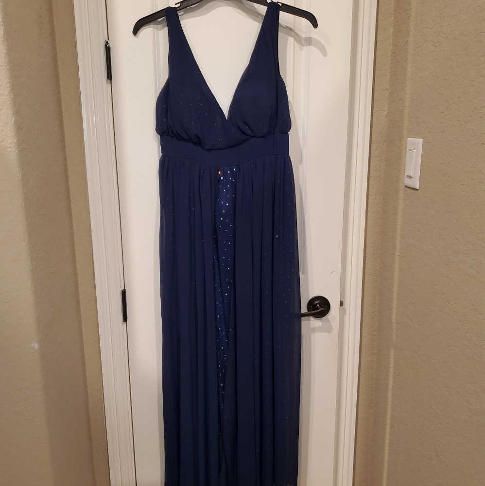 Blue formal gown